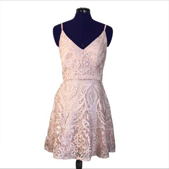 Speechless Dresses & Skirts - Speechless Light Pink Lace Embroidered Dress